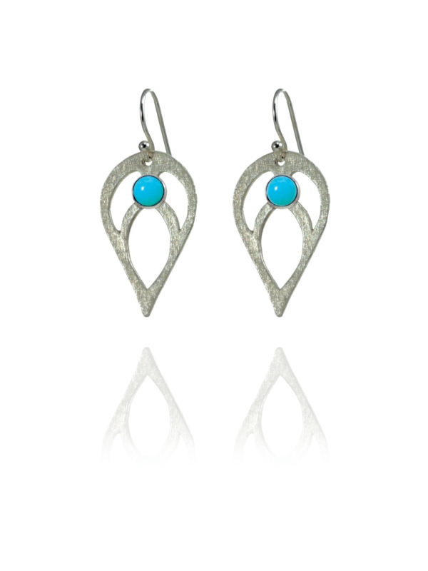 Bloom Full earrings silver turquoise T