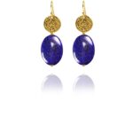 Hope Large earrings silver vermeil Lapis G