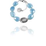 Hope bracelet large silver faceted aquamarine 62432 1