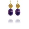 Hope silver vermeil amethyst earrings GA