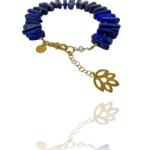 New Blossom bracelet vermeil silver lapis