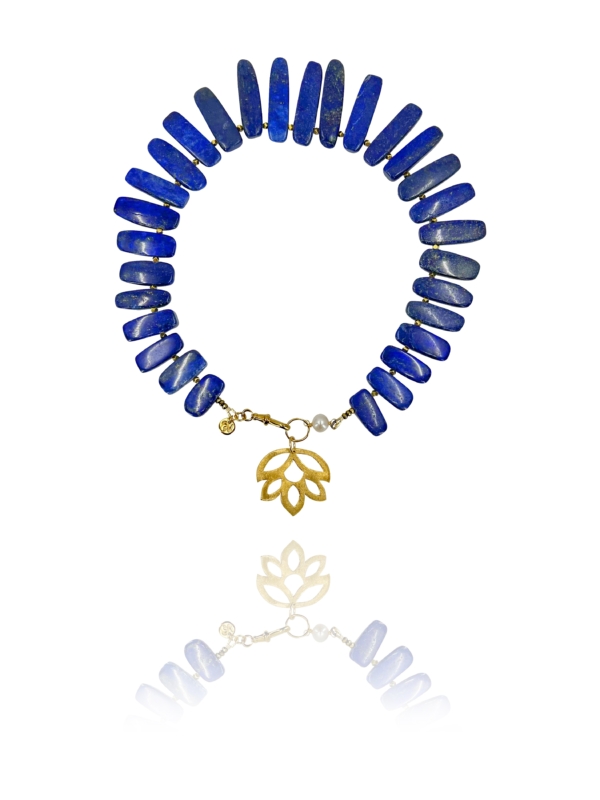 New Blossom Lapis Vermeil Necklace