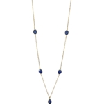 Star Sapphire long necklace sapphire vermiel