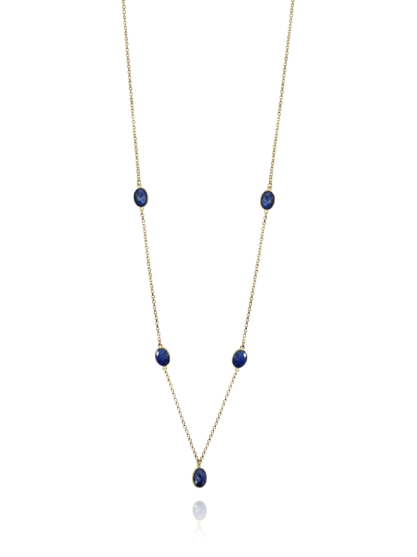 Stars Sapphire Vermeil Long Necklace