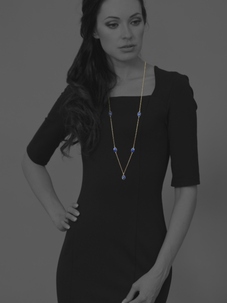 Stars Sapphire Vermeil Long Necklace