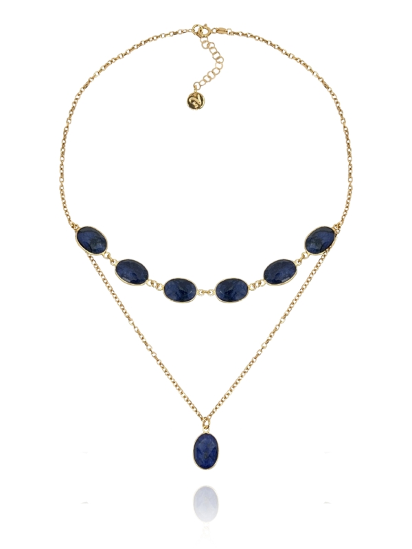 Stars Sapphire short Necklace