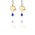 Blossom earrings lapis vermil