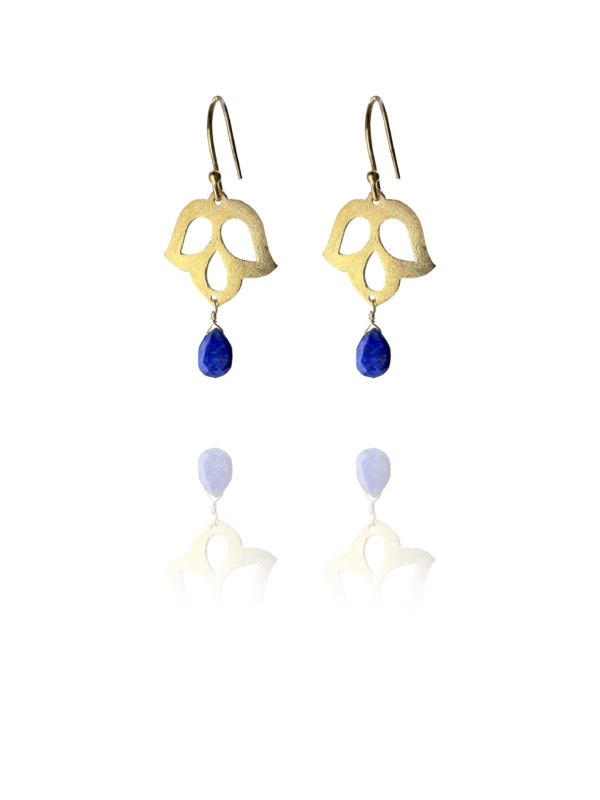 Blossom earrings lapis vermil