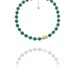 Hope necklace green onyx vermeil