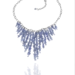 Star grains necklace tanzanite silver